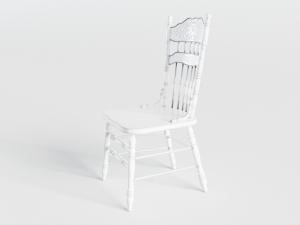 简欧古典雕花实木餐椅