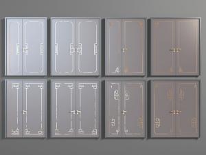 新中式双扇门平开门