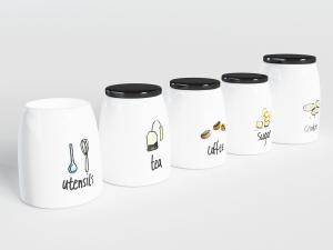 现代陶瓷带杯盖的早餐杯、茶杯