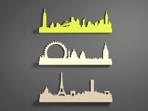 现代墙面建筑装饰挂件