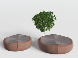 新中式布艺坐垫