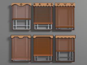 新中式实木百叶窗