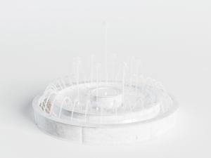 现代公园社区圆形景观水景喷泉