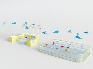 儿童游泳馆、婴幼儿游泳池3d模型 儿童游泳馆、婴幼儿游泳池