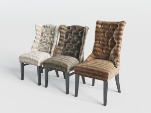 简欧软包靠背餐椅