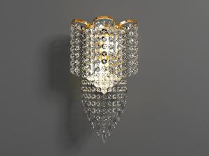 欧式水晶玻璃珠装饰的壁灯
