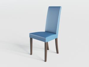 简欧蓝色实木支架的餐椅