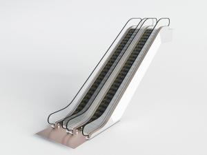 超市、地铁公共场所的带扶手的电梯3d模型 超市、地铁公共场所的带扶手的电梯