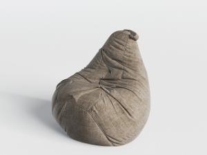 现代咖啡色布艺懒人沙发