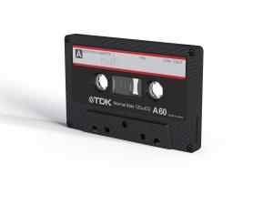 现代黑色录音带、磁带