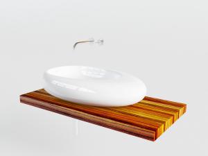 现代卵圆形陶瓷洗手盆