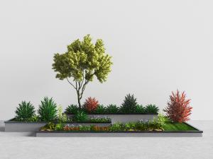 现代庭院花坛、花池植物园艺小品