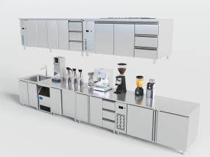 现代橱柜吊柜厨房电器