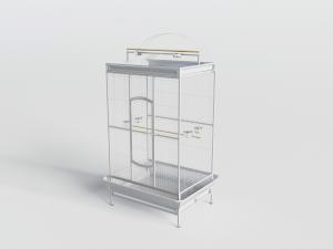 现代白色双层动物网状笼子