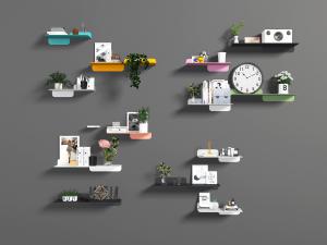 现代墙面装饰置物架