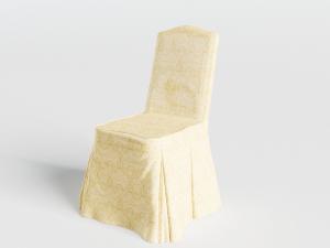 酒店带花纹椅套的餐椅