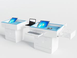 现代学校教室多媒体可折叠的讲桌讲台3d模型 现代学校教室多媒体可折叠的讲桌讲台