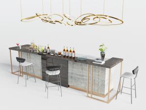 新中式吧台吧椅