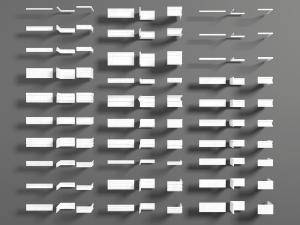 欧式白色石膏角线