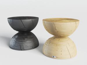 现代北欧非洲鼓造型的坐凳