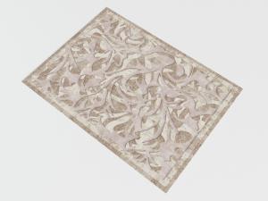 欧式雕花纹理图案的地毯3d模型 欧式雕花纹理图案的地毯