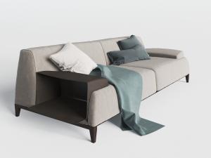 新中式可收纳扶手的多人沙发3d模型 新中式可收纳扶手的多人沙发