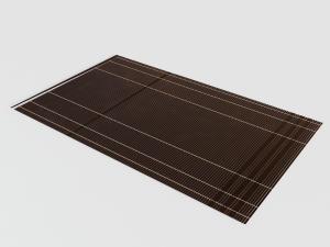 躺平的竹帘3d模型 躺平的竹帘