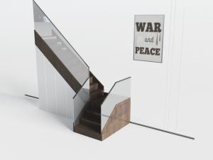 现代实木台阶的楼梯3d模型 现代实木台阶的楼梯