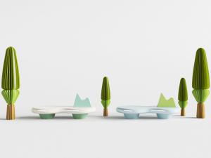 现代儿童卡通长凳