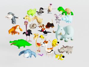 儿童卡通动物玩具