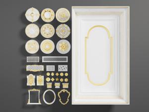 欧式灯盘、空调排风口、墙饰挂件