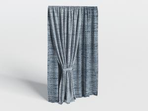 现代扎起来的窗帘3d模型 现代扎起来的窗帘