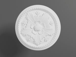 欧式圆形雕花石膏灯盘
