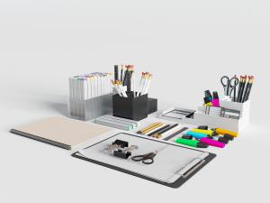 文具、办公学习用品3d模型 文具、办公学习用品