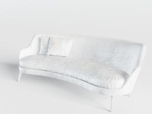 北欧白色多人沙发3d模型 北欧白色多人沙发