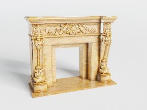 欧式雕花壁炉架