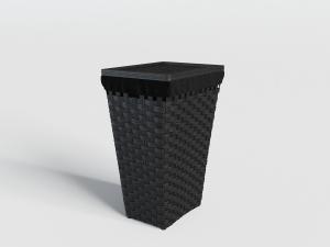 东南亚藤编方形储物筐3d模型 东南亚藤编方形储物筐