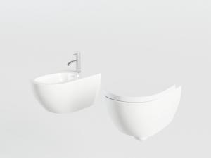 有水龙头的马桶、坐便器