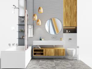 现代白色洗手盆洗手台壁挂式马桶