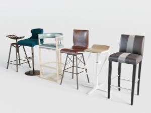 新中式工业风轻奢吧椅、吧凳