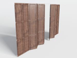 新中式方格扣线屏风