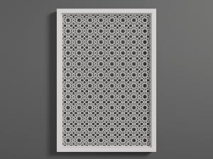 现代几何图案隔断3d模型 现代几何图案隔断