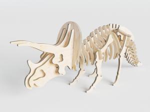 木质恐龙骨架儿童玩具