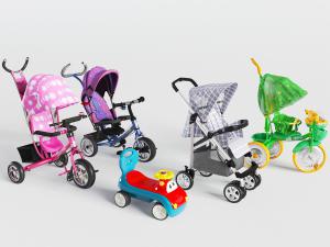 带棚婴儿车、玩具车