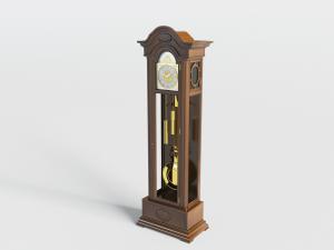 欧式老式落地钟表3d模型 欧式老式落地钟表