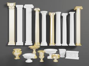 欧式罗马柱、室外花盆花钵