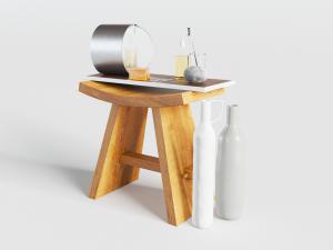 新中式民宿脚凳脚踏