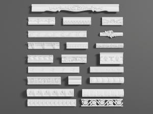 欧式白色雕花角线