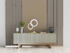 新中式青色带条纹的装饰柜、玄关柜