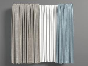 北欧窗帘纱帘3d模型 北欧窗帘纱帘